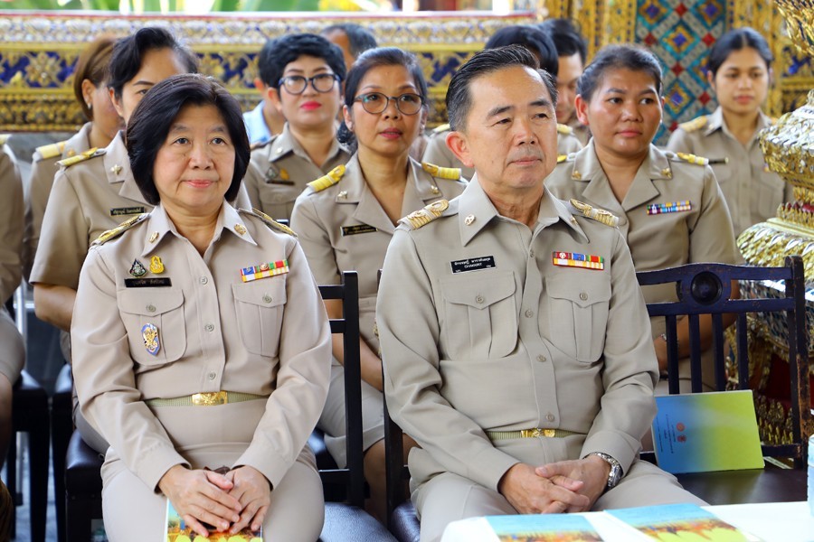 กระทรวงการคลัง ร่วมพิธีเจริญพระพุทธมนต์ถวายพระพรชัยมงคลเฉลิมพระเกียรติ