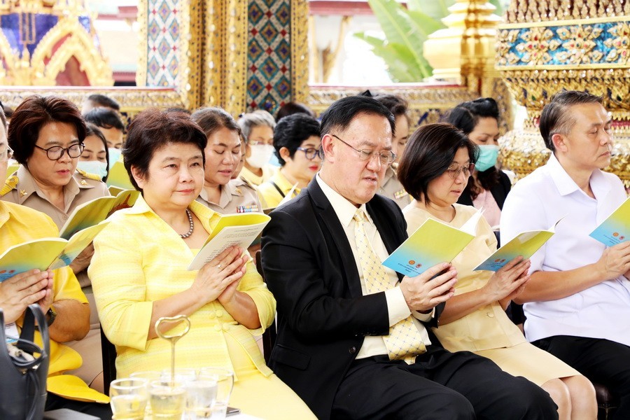 กระทรวงการคลัง ร่วมพิธีเจริญพระพุทธมนต์ถวายพระพรชัยมงคลเฉลิมพระเกียรติ